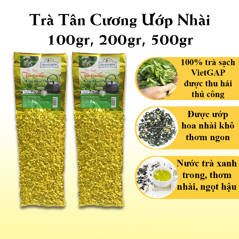 Trà Tân Cương Ướp Hoa Nhài - Trà Lài Tân Cương Thơm Ngon 100gr, 200gr, 500gr