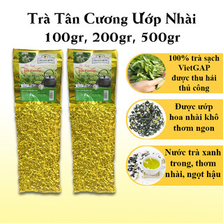 Trà ướp hoa nhài - trà nhài trà lài tân cương xanh - chè ướp hòa nhài - trà thái nguyên trà hoa nhài 100g 200g 500g