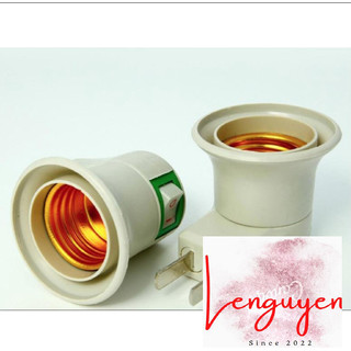 Đuôi đèn có công tắc, phích cắm ko dây