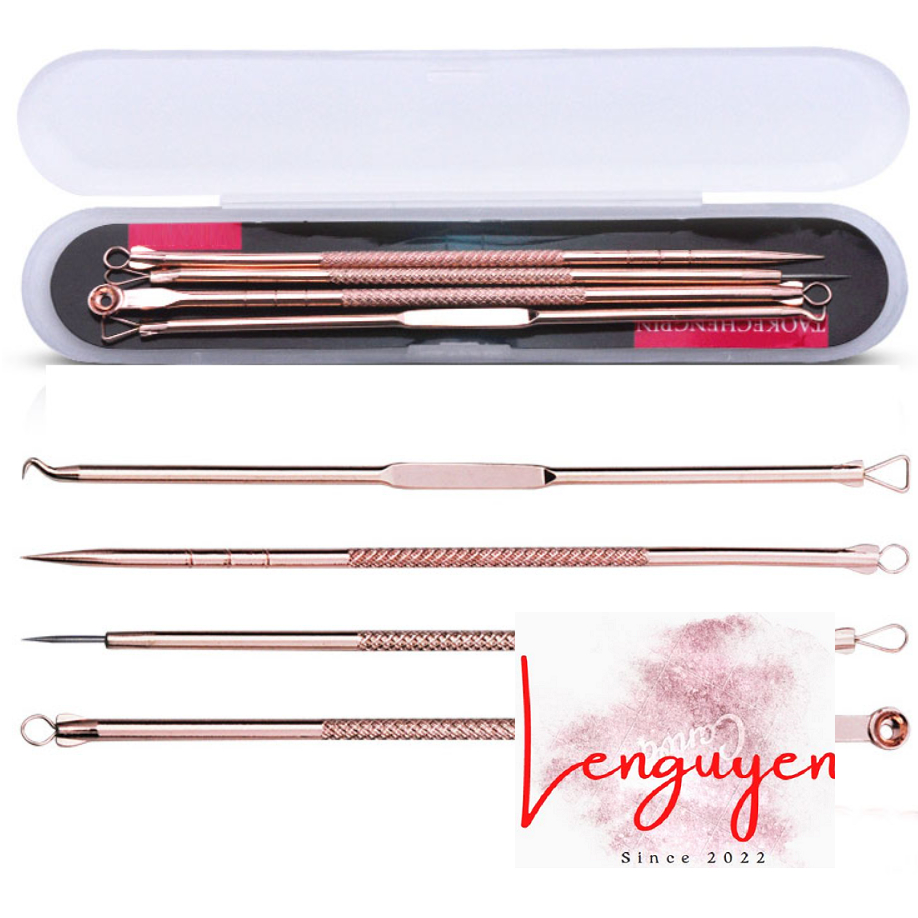 Bộ cây nặn mụn 4 cây 8 đầu