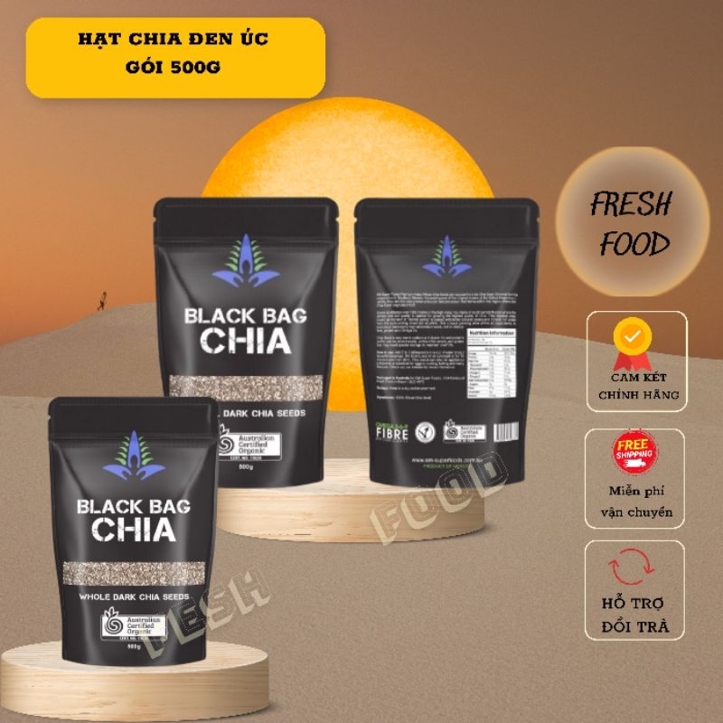 Hạt chia Úc giảm cân hữu cơ chính hãng túi 500G