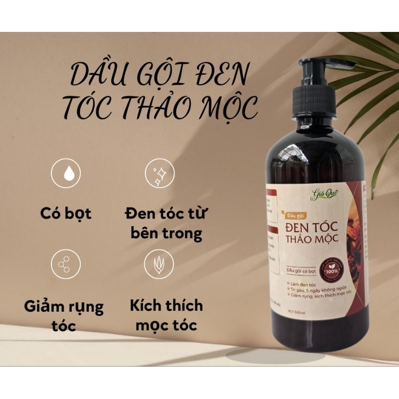 Dầu gội đen tóc thảo mộc