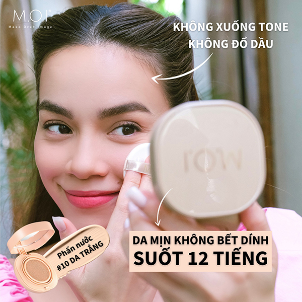 Phấn Nước trang điểm chính hãng M.O.I Baby Skin Cushion SPF 50+ PA+++ Siêu mịn, càng dùng càng đẹp
