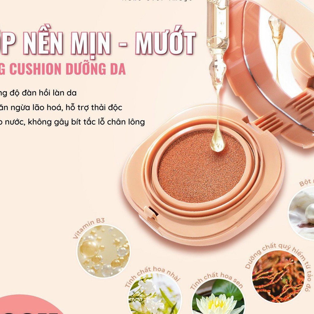 Phấn Nước trang điểm chính hãng M.O.I Baby Skin Cushion SPF 50+ PA+++ Siêu mịn, càng dùng càng đẹp