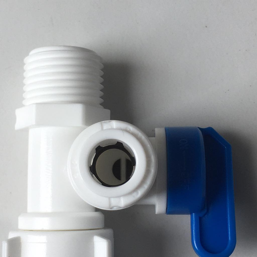 Khóa nhựa đầu vào máy lọc nước / Khóa chia nước đầu vào, ống 10mm