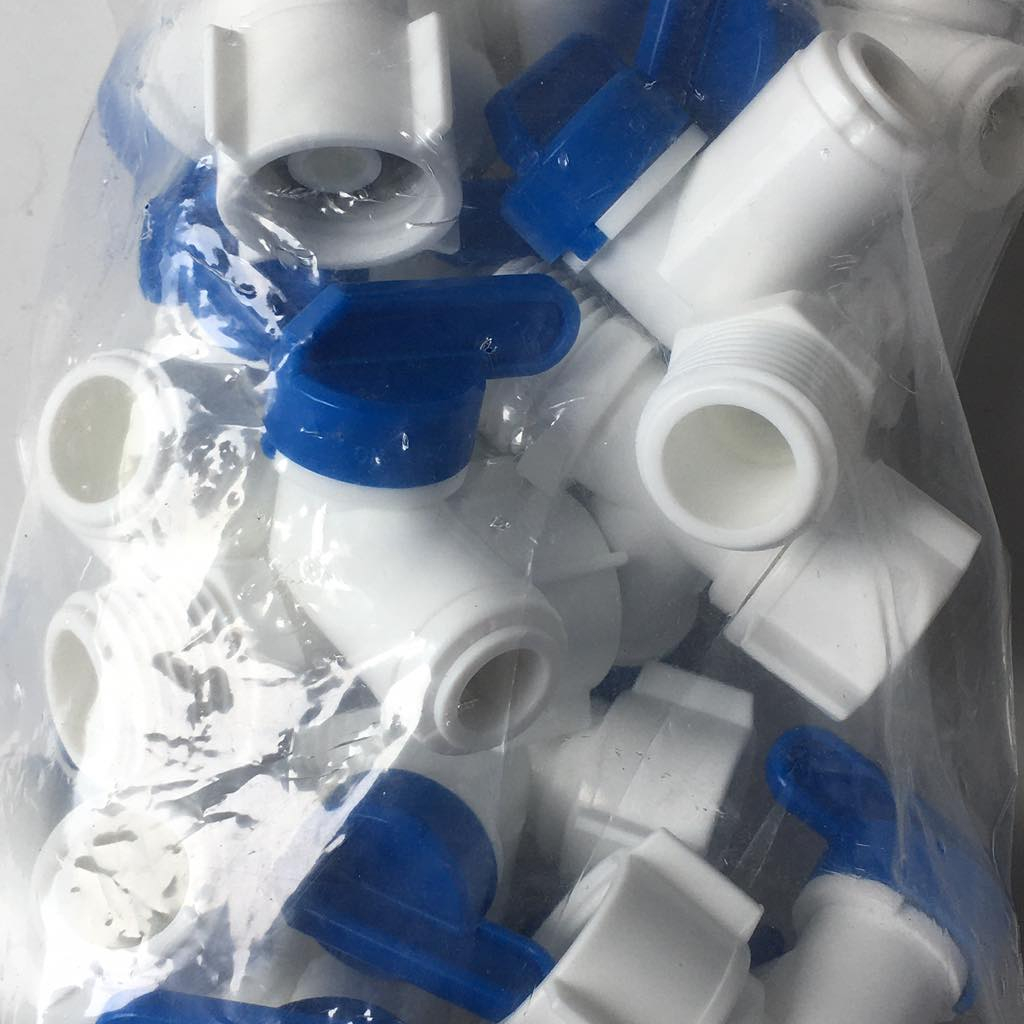 Khóa nhựa đầu vào máy lọc nước / Khóa chia nước đầu vào, ống 10mm