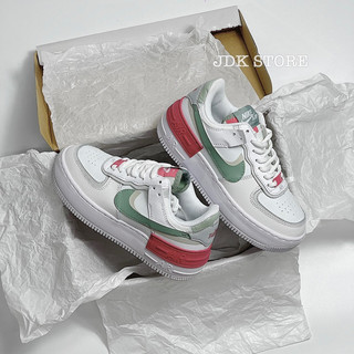 Jdk store_giày sneaker af1 shadow ‘seafoam’ xanh đỏ đế cao