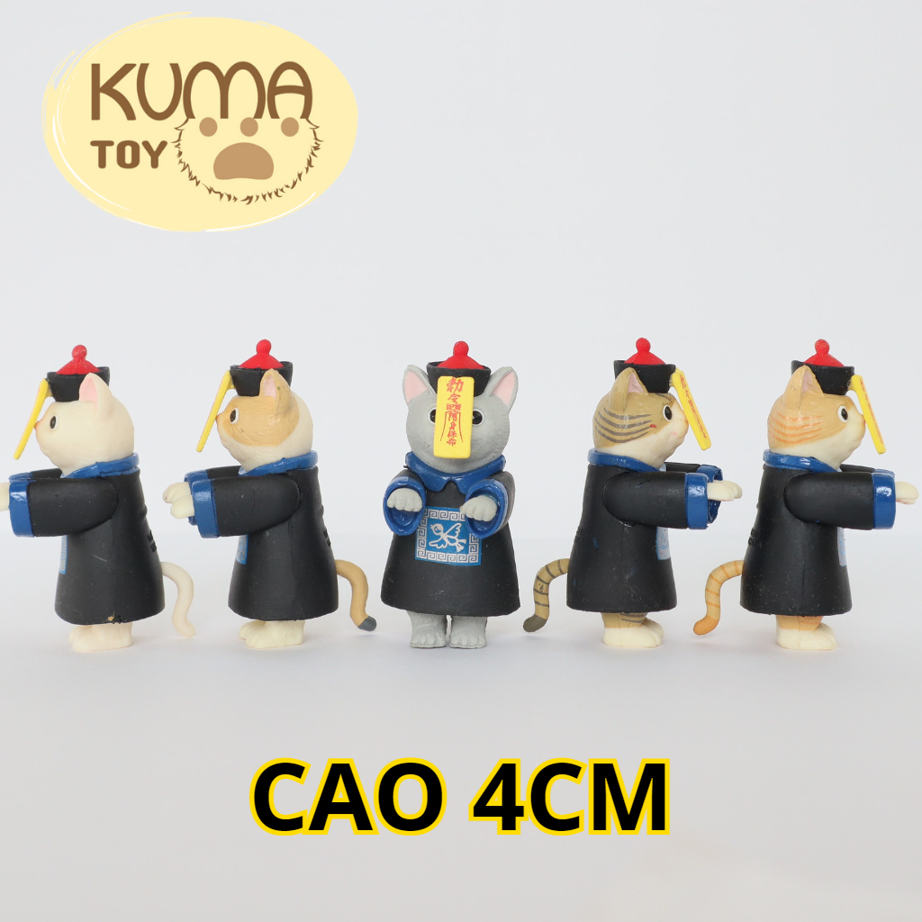 🔥HOT🔥Mô hình Mèo cương thi Jiangshi trang trí tiểu cảnh cao 4cm siêu dễ thương
