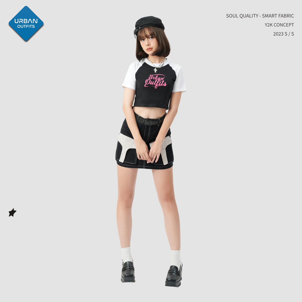 Áo Thun Croptop CRT002 Urban Outfits /Esmée