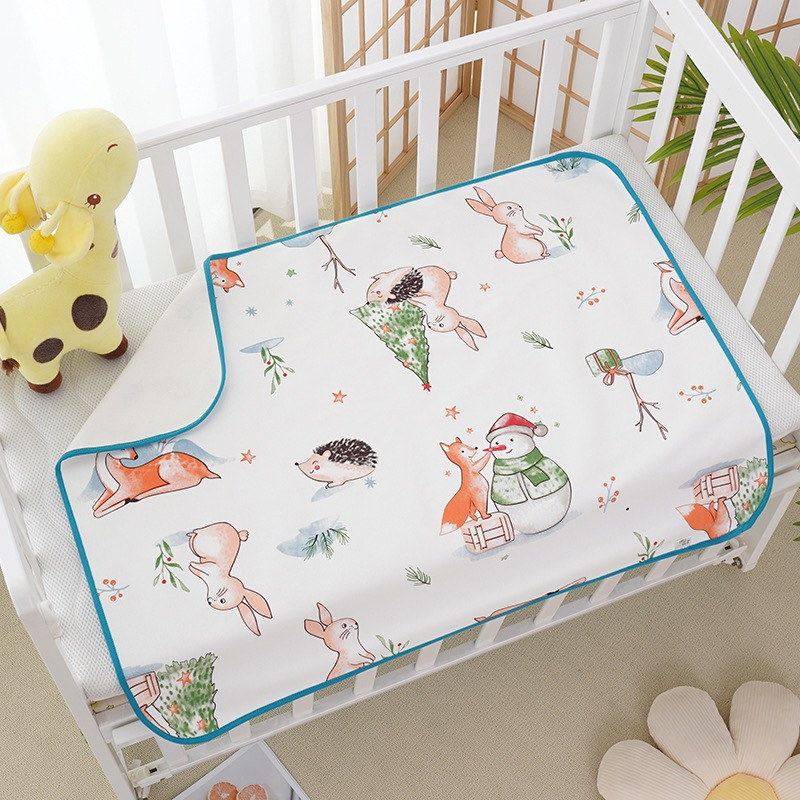 Tấm lót chống thấm 3D tiện dụng cho bé thấm hút chống thấm giường, ga giường