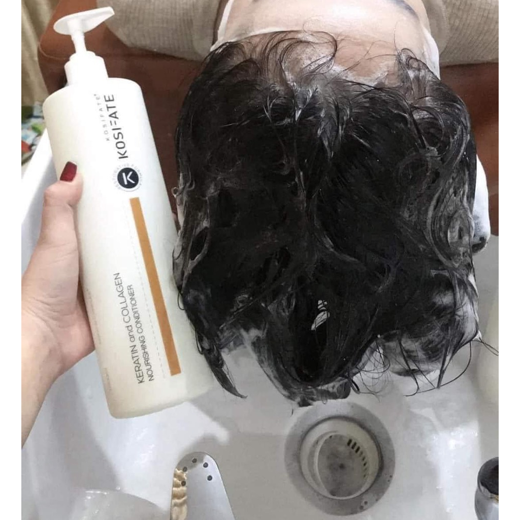 Dầu gội xả Kosifate Collagen dưỡng sinh sạch gàu mềm mượt. HÀNG CHÍNH HÃNG ALYA