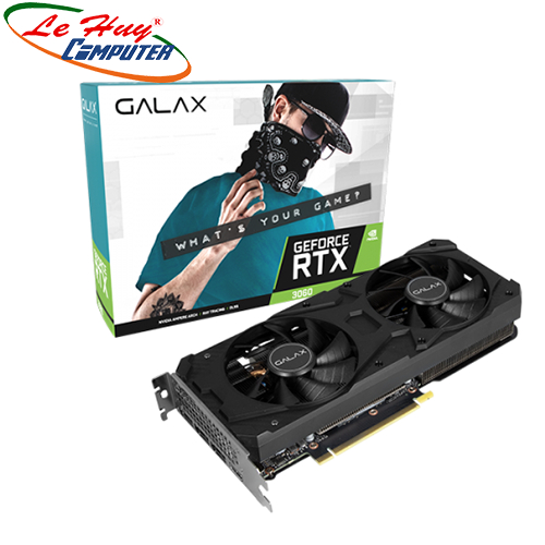 Card Màn Hình - VGA GALAX PG190 Black GeForce RTX 3060 (1-Click OC) 8GB GDDR6 36NSL8MD6OCC