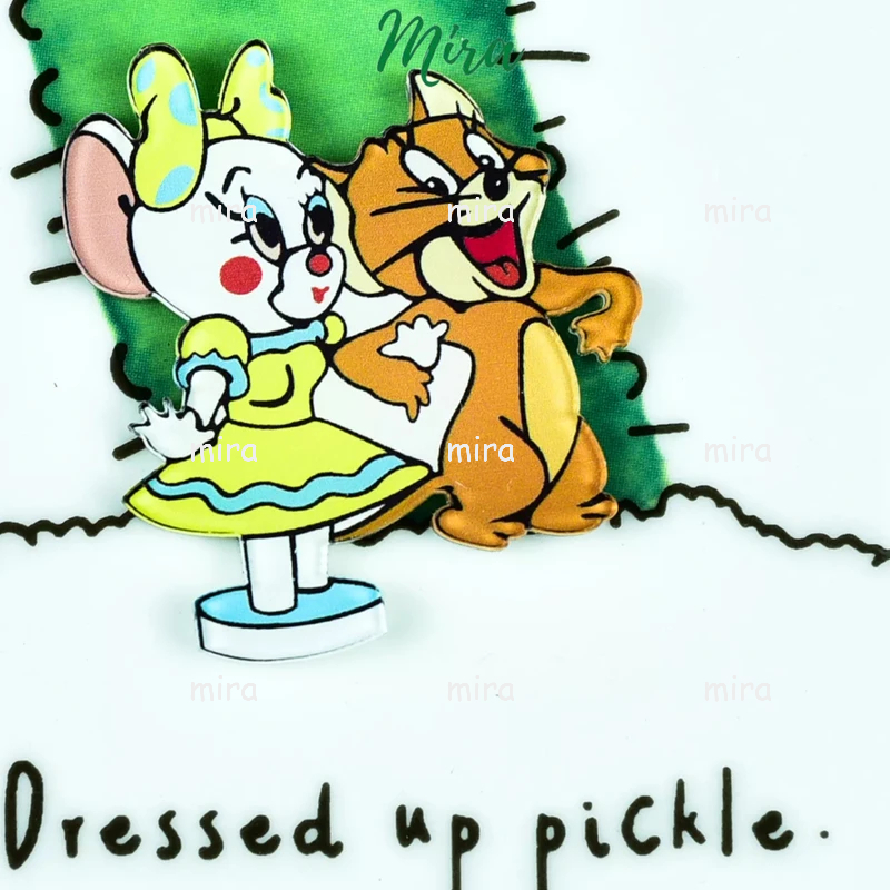Ghim Cài Tom Jerry Mèo Tom Chuột Jery, Huy Hiệu Acrylic, Pin Cài Áo, Trâm Balo Đi Học Cực Cute MIRA-GC01378