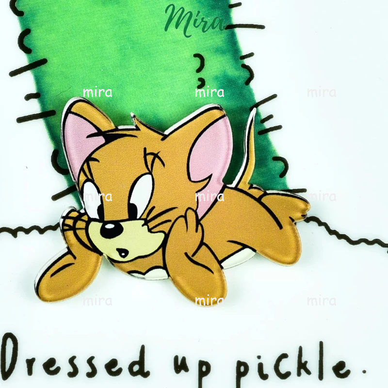 Ghim Cài Tom Jerry Mèo Tom Chuột Jery, Huy Hiệu Acrylic, Pin Cài Áo, Trâm Balo Đi Học Cực Cute MIRA-GC01378