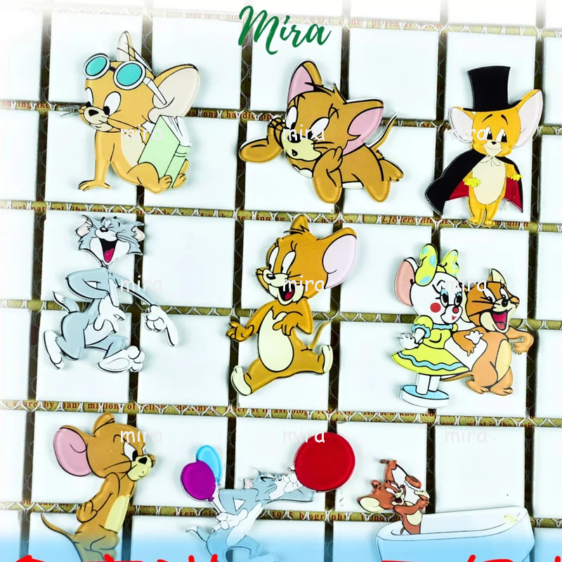 Ghim Cài Tom Jerry Mèo Tom Chuột Jery, Huy Hiệu Acrylic, Pin Cài Áo, Trâm Balo Đi Học Cực Cute MIRA-GC01378