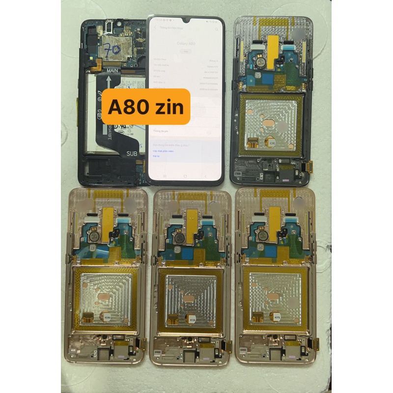 Màn hình samsung galaxy A80 zin full khung