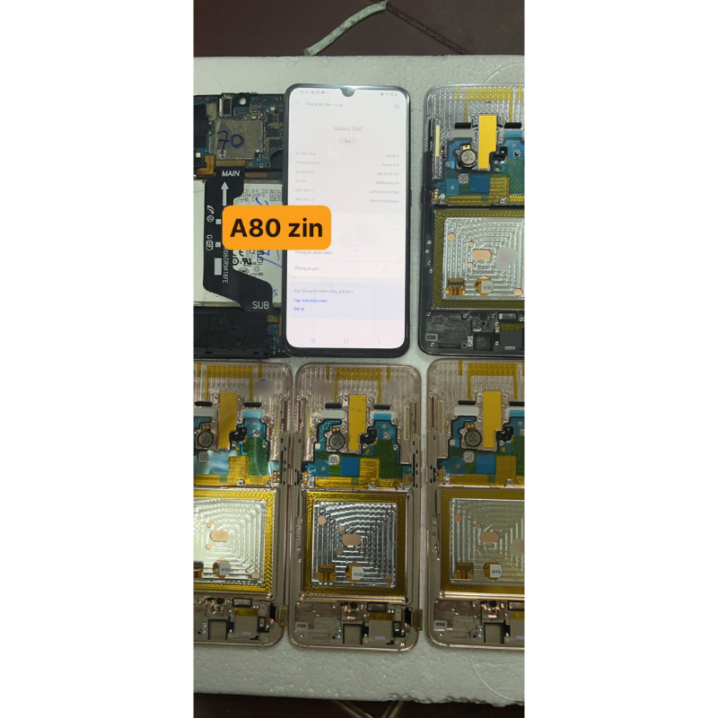 Màn hình samsung galaxy A80 zin full khung