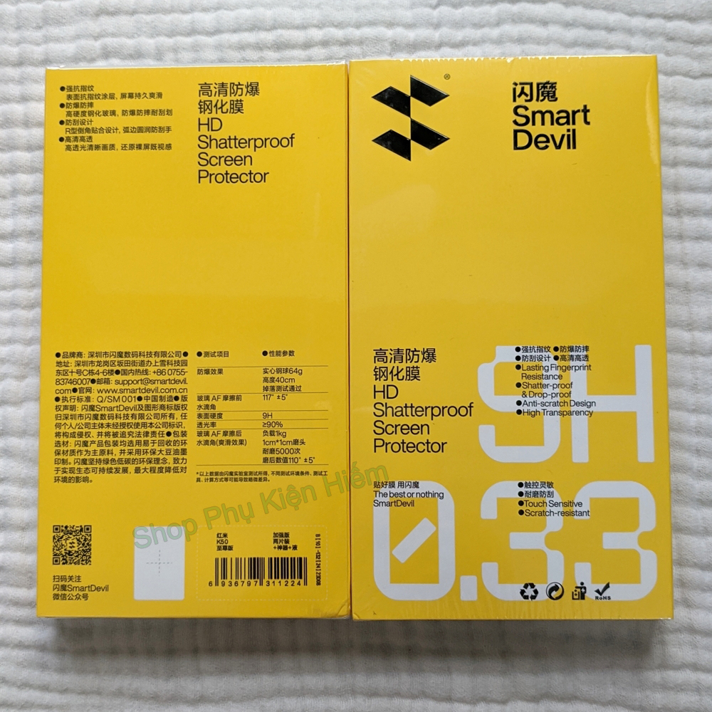 Bộ 2 kính cường lực Smart Devil cho Xiaomi 13 - K60/K60 Pro/K60 Ultra - K50/K50 Pro - K40S - Poco F4 - K50 Ultra - 12T