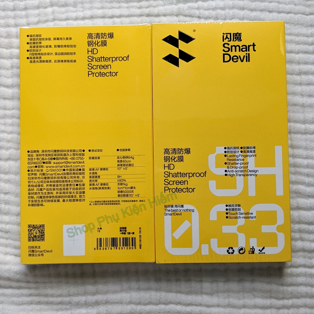 Bộ 2 kính cường lực Smart Devil cho Xiaomi 13 - K60/K60 Pro/K60 Ultra - K50/K50 Pro - K40S - Poco F4 - K50 Ultra - 12T