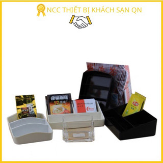 Khay nhựa để túi trà, cà phê dùng trong nhà nghỉ, khách sạn