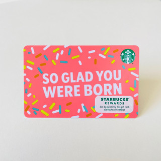 3701 thẻ starbucks giấy us so glad you were born