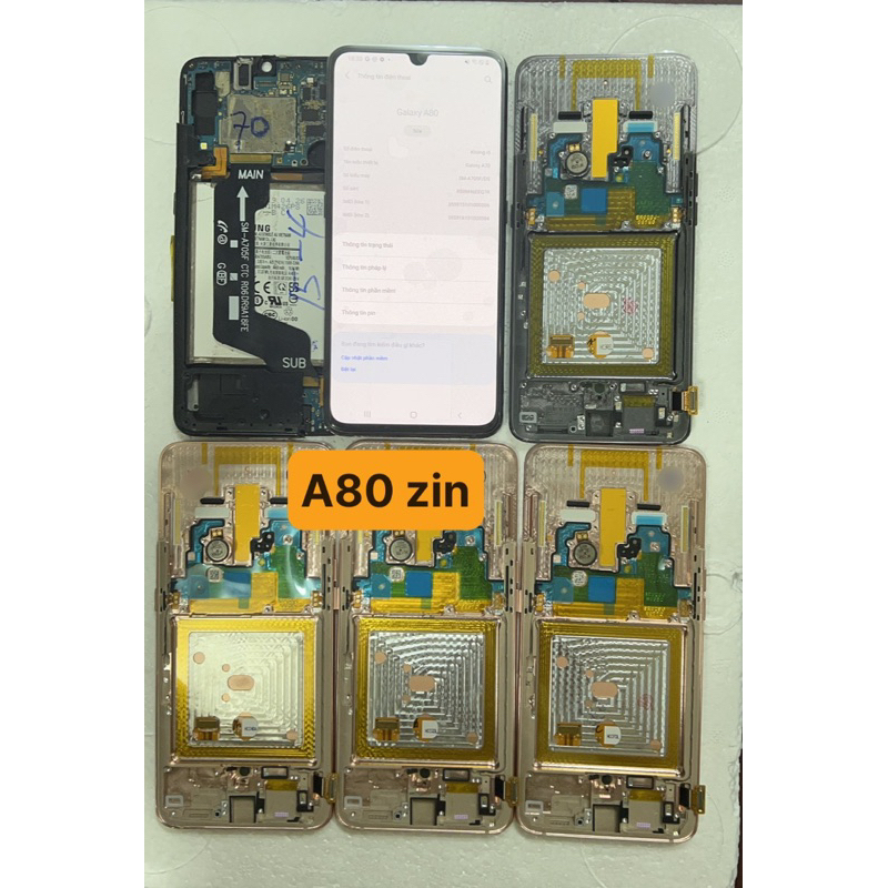 Màn hình samsung galaxy A80 zin full khung