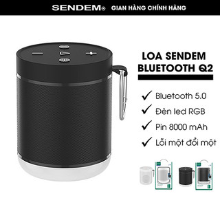 Loa bluetooth mini sendem q2 nhỏ gọn bass mạnh dung lượng lớn , loa không dây nghe nhạc cao cấp q2