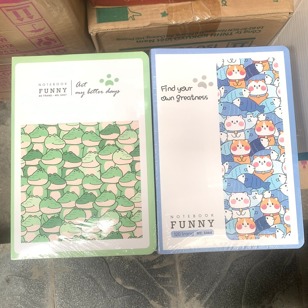 [MẪU MỚI 2023] Vở FUNNY 120 trang 5464 (Dòng kẻ ngang)