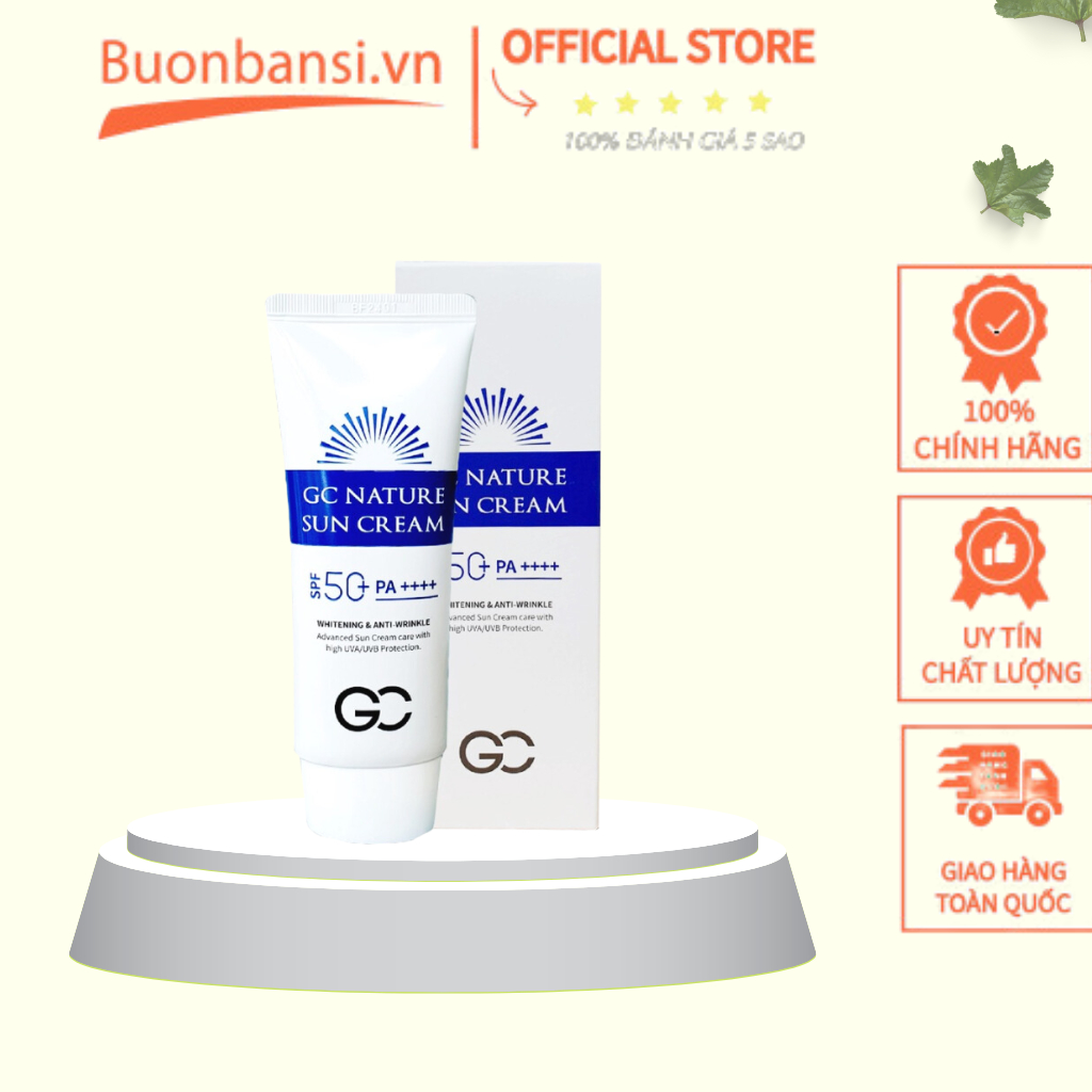Kem Chống Nắng GC Nature Sun Cream SPF 50+ PA++++ 60ml Hàn Quốc