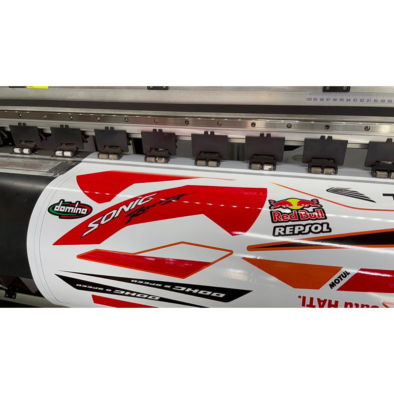 TEM SONIC REPSOL ZIN TRẮNG CAM ĐỎ