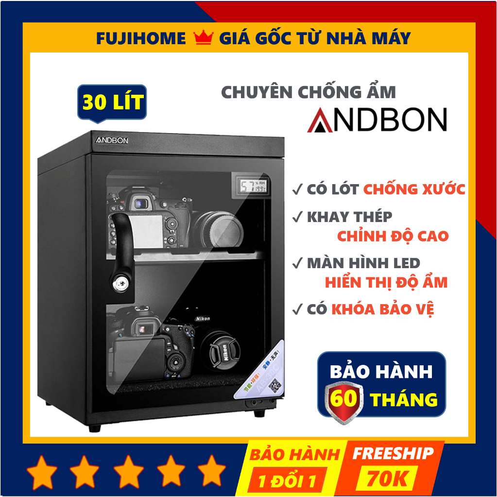 Hình ảnh Tủ chống ẩm máy ảnh 30 lít Andbon AB-30C chính hãng #1