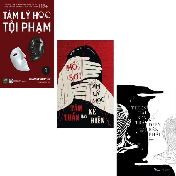 Sách - Tam lý học tội phạm 1,2 - Hồ sơ tâm lý học tâm thần hay kẻ điên - Thiên tài bên trái kẻ điên bên phải