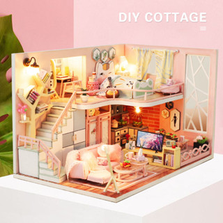 Mô hình nhà búp bê tự làm diy doll house miniature JIATE mã M026-B