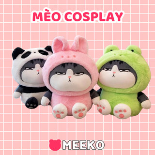 Thú nhồi bông Mèo hoàng thượng cosplay thú siêu dễ thương/ gấu bông mèo mặt quạo MEEKO