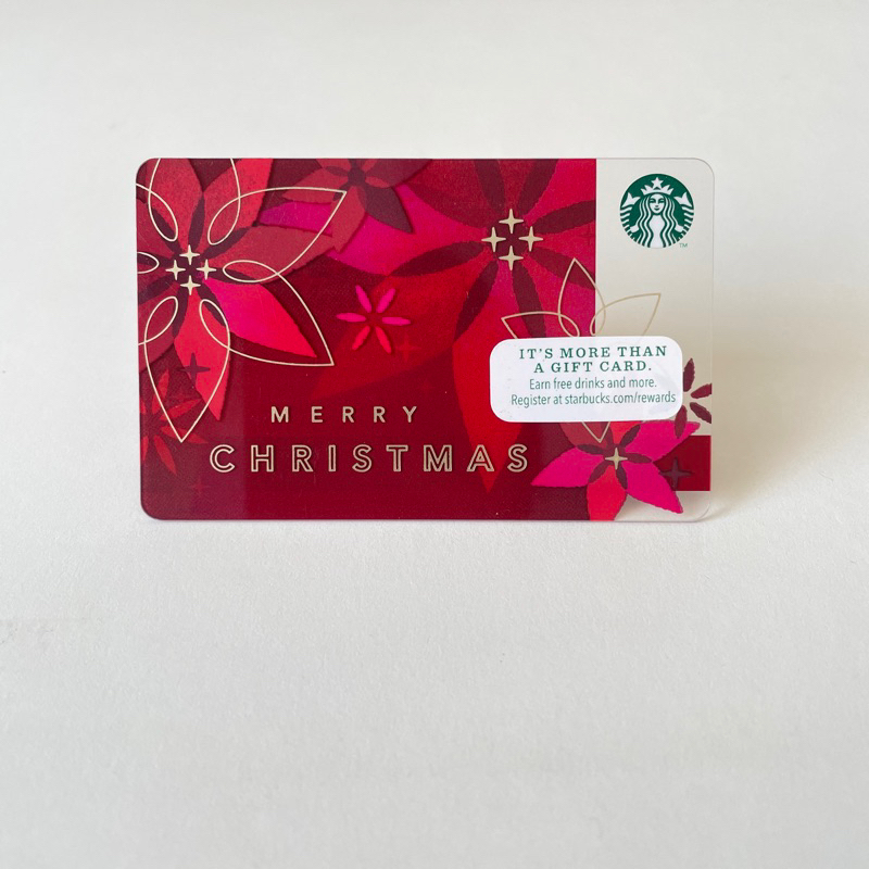 2420 THẺ NHỰA US 2014 MERRY CHRISTMAS, thẻ có trầy (thẻ đã sử dụng, dùng để sưu tầm) STARBUCKS CARD
