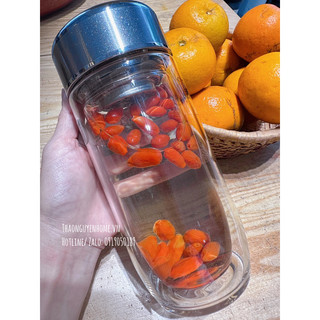 Bình thuỷ tinh pha hãm trà cao cấp (nắp titan)