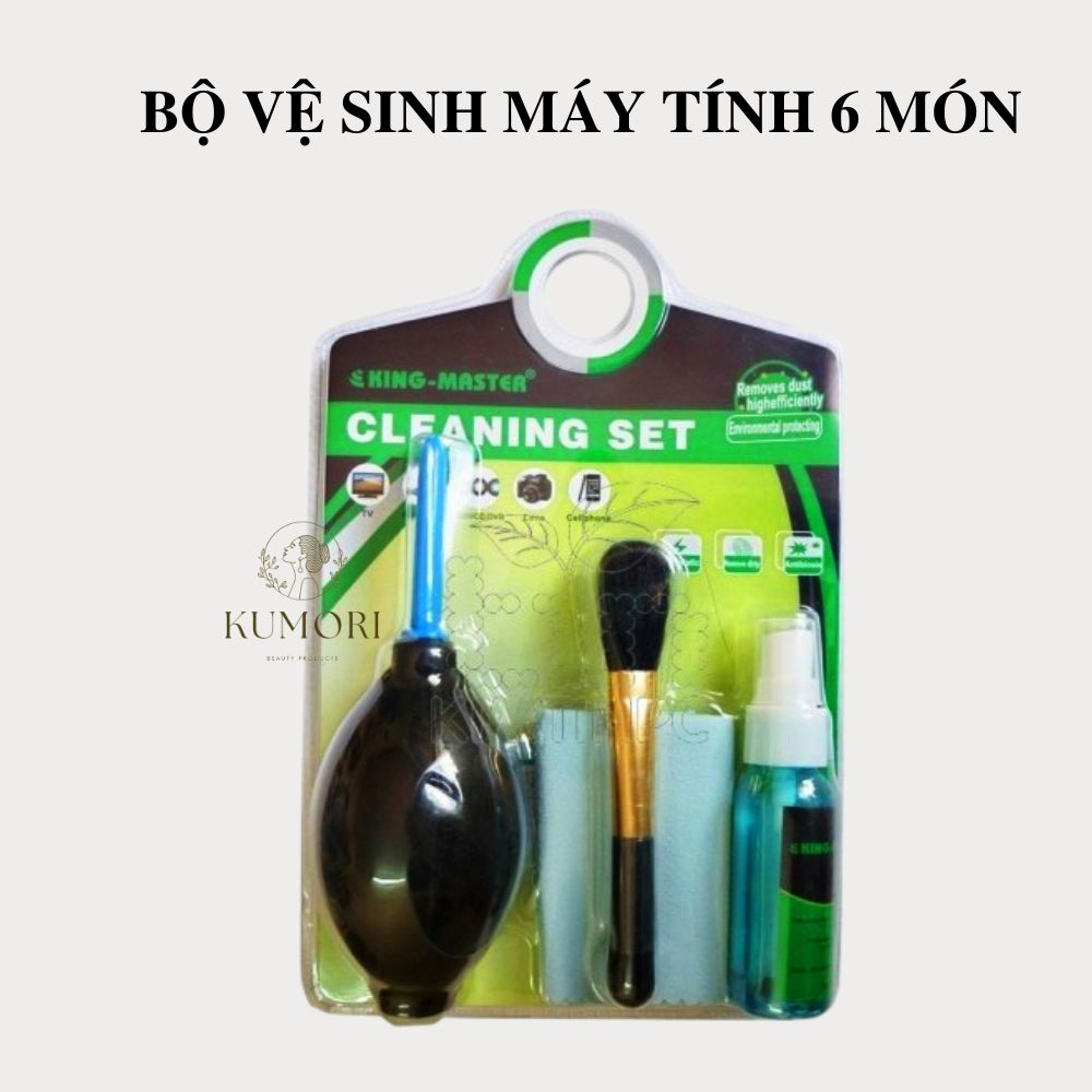 BỘ DỤNG CỤ VỆ SINH LAPTOP MÁY VI TÍNH combo 6 món lau chùi vệ sinh lap top máy tính dung dịch vệ sinh màn hình cọ quét