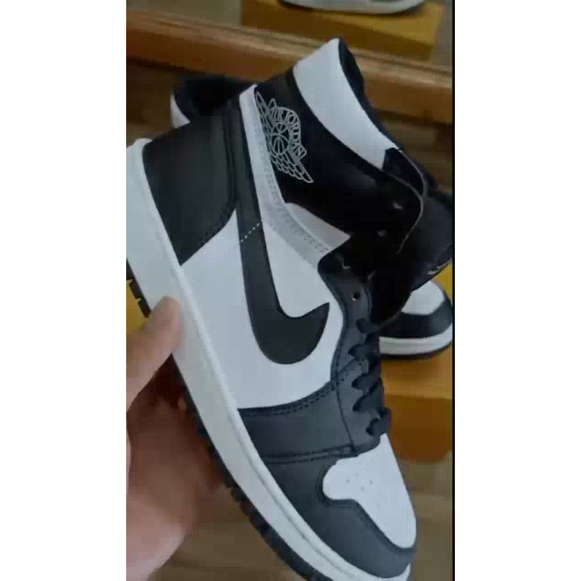 Giày Jordan Cổ Cao, Giày Nike_Jordan JD Panda Đen Trắng Hàng Cao Cấp Full Box Bill - AIRSTORE