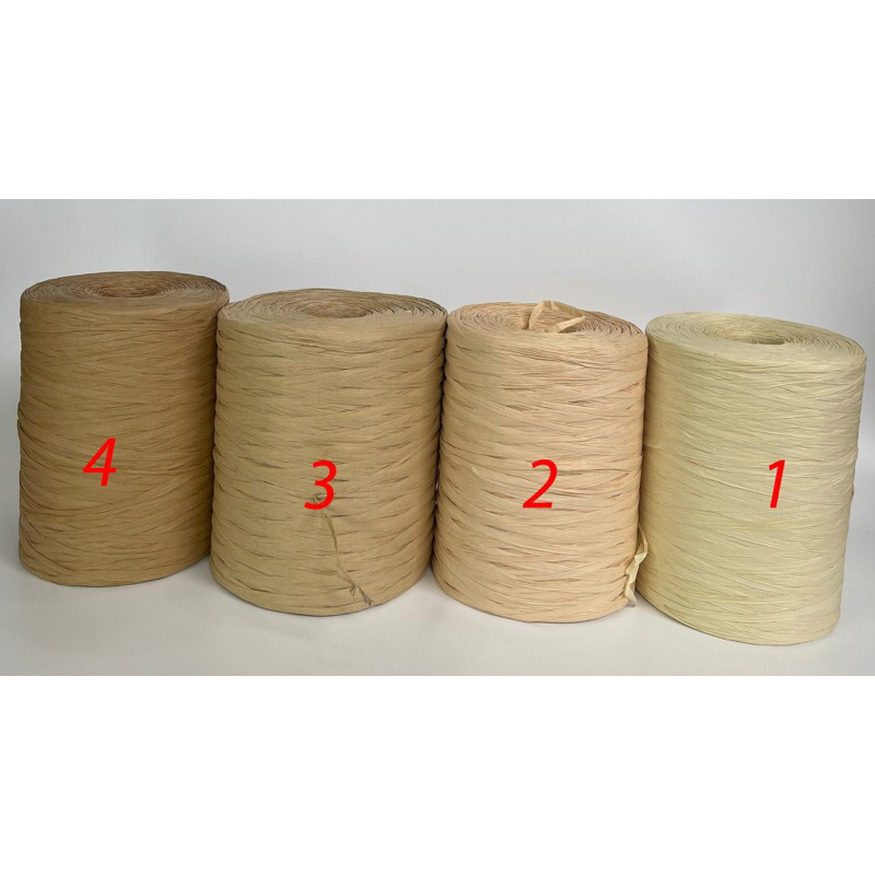 Sợi cọ Raffia - sợi cói giấy (100g) màu 1-4