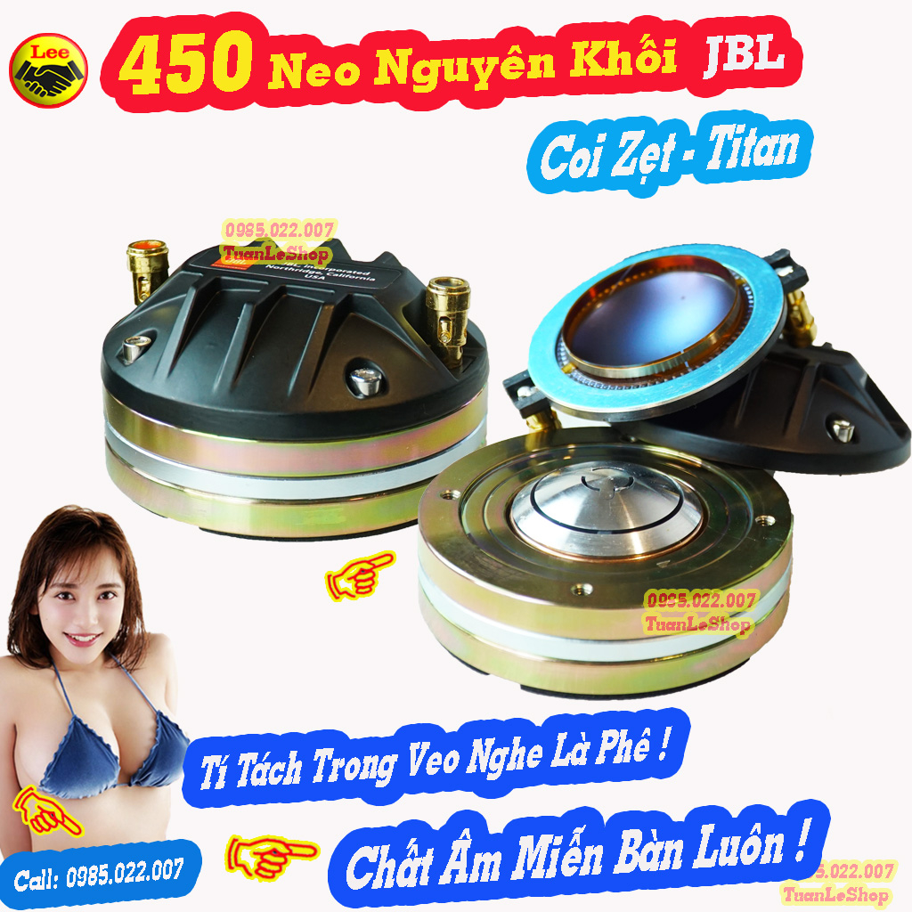 TREBLE 450 NEO NGUYÊN KHỐI JBL CÔN DẸT - 7 MÀU – LOA TREP 450 NEO CAO CẤP – GIÁ 01 CHIẾC TẶNG TỤ 2.2 SỊN