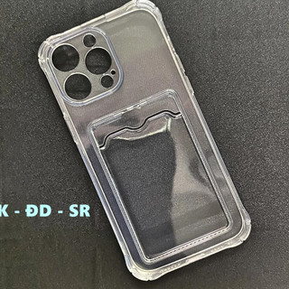 Ốp lưng iphone 14 pro max dẻo trong chống sốc đựng card