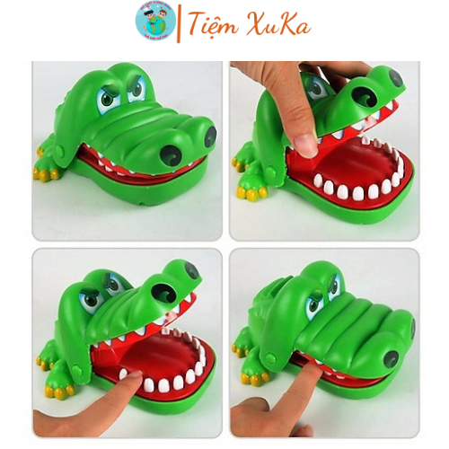 Đồ chơi cá sấu cắn ngón tay vui nhộn