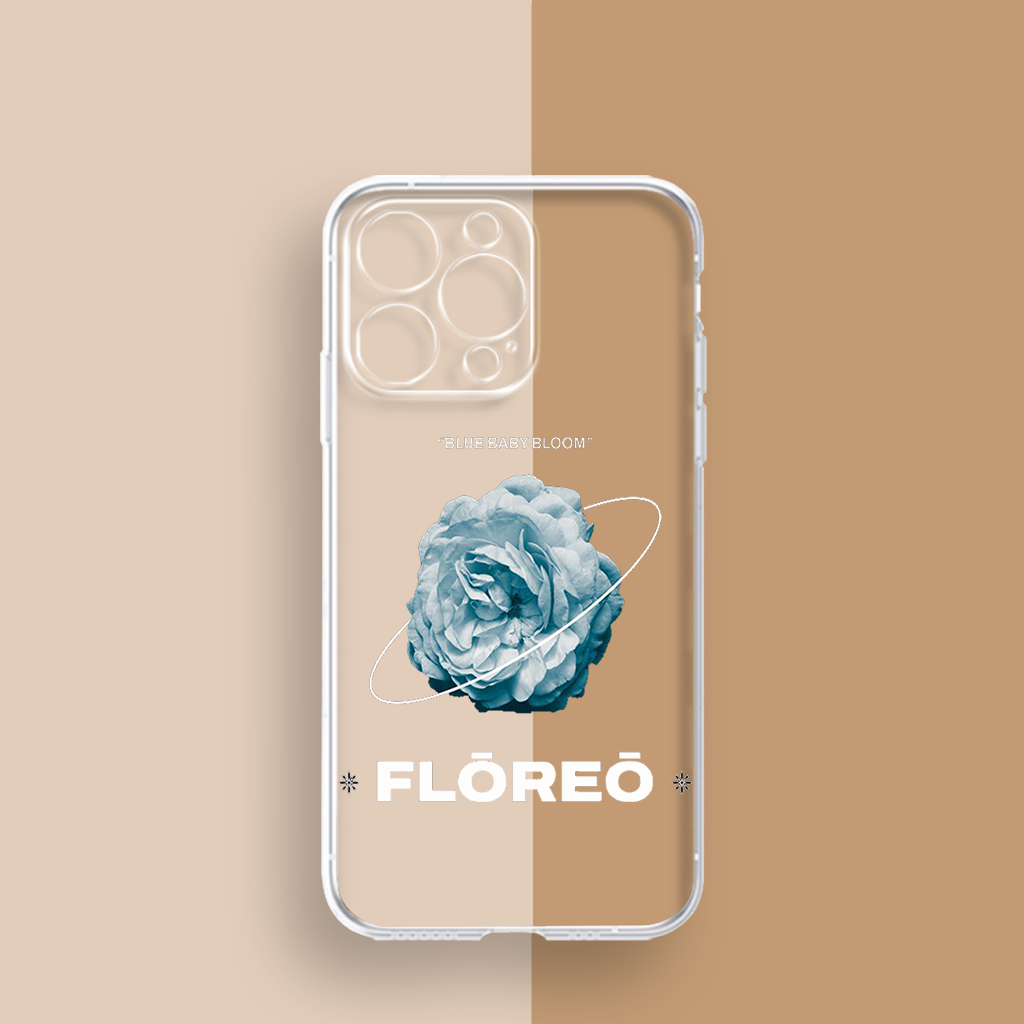 Ốp lưng iphone ốp chống bẩn bông hoa hồng xanh cực đẹp cho ip 7p 8p x xsmax 11 12 13 14 pro max plus uh142