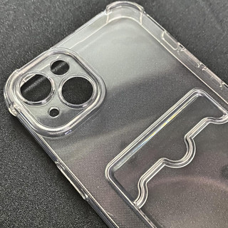 Ốp Lưng iPhone 14 Plus Dẻo Trong Suốt Có Khe Đựng Thẻ