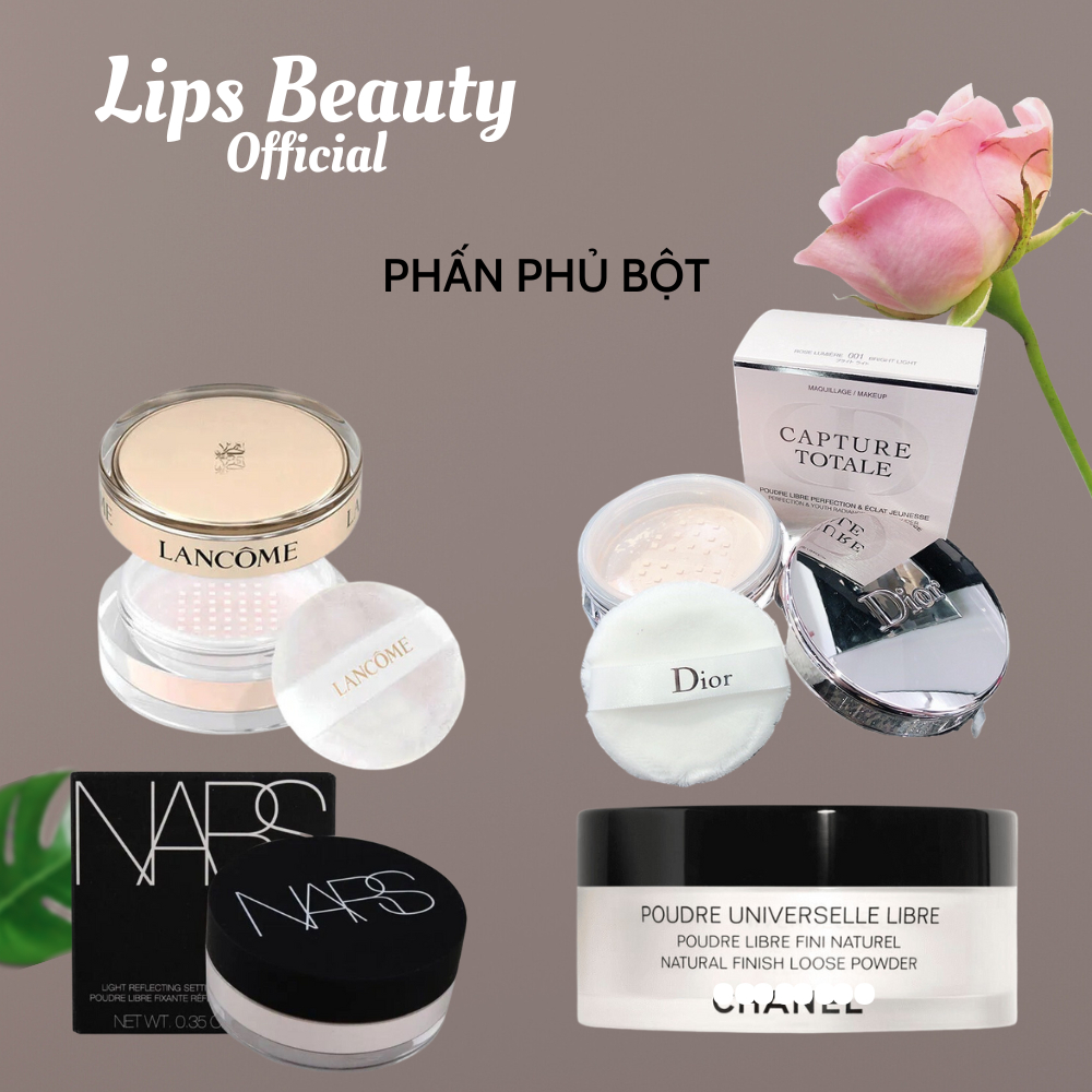 Phấn phủ Ch.anel, Dior, Mac, Lancome mới nhất hiện nay, kiềm dầu cực tốt, siêu mịn, Lips Beauty Official