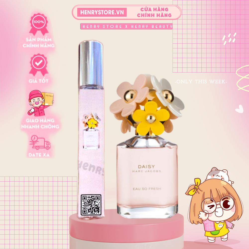 Nước Hoa Nữ Marc Jacobs Daisy Eau So Fresh chai mini size 10ml