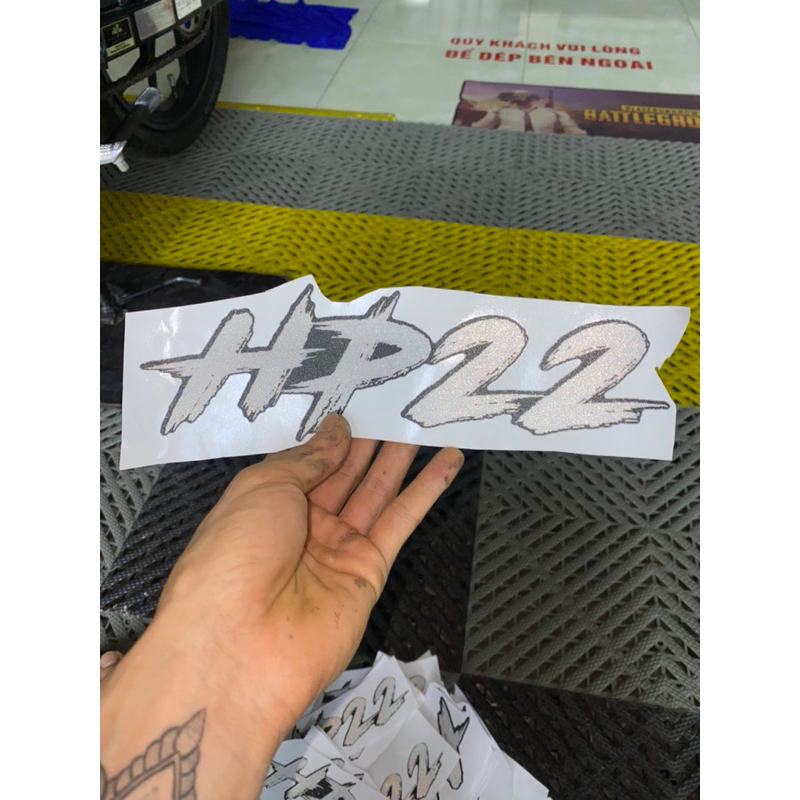 Tem hp22 25cm 7 màu kim tuyến