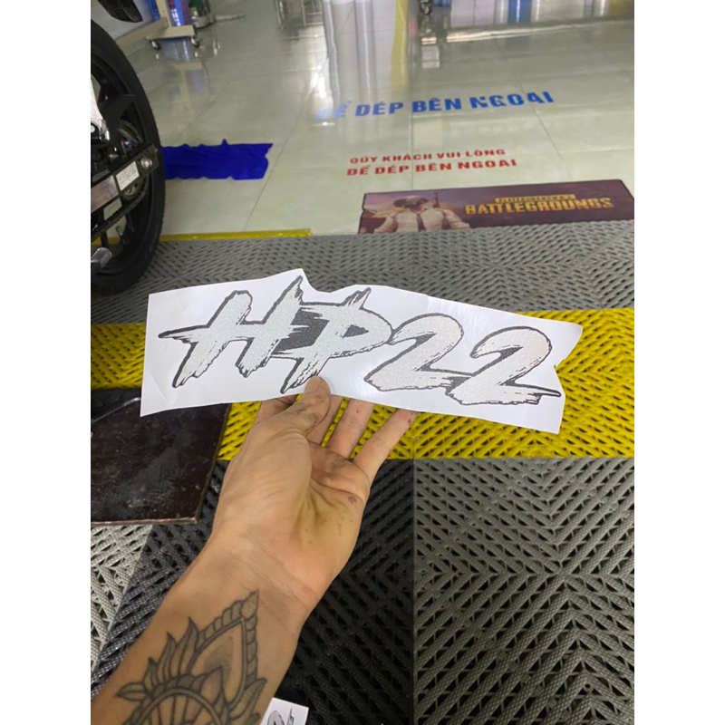 Tem hp22 25cm 7 màu kim tuyến