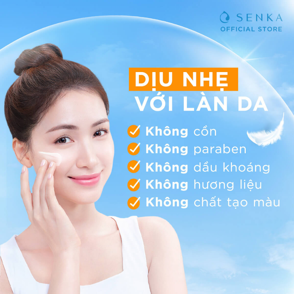 Sữa chống nắng cho da nhạy cảm Senka Perfect UV Gentle Milk 40ml