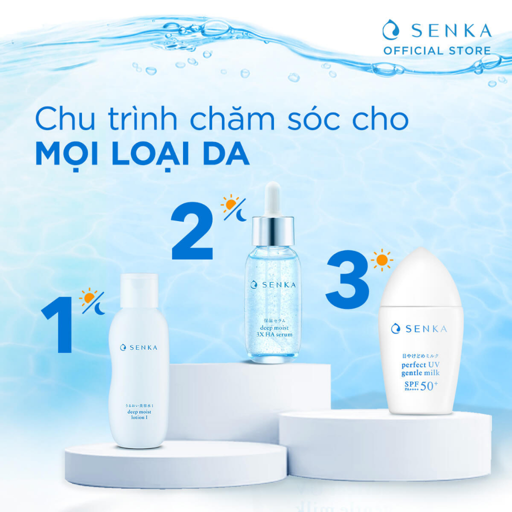 Sữa chống nắng cho da nhạy cảm Senka Perfect UV Gentle Milk A 40ml